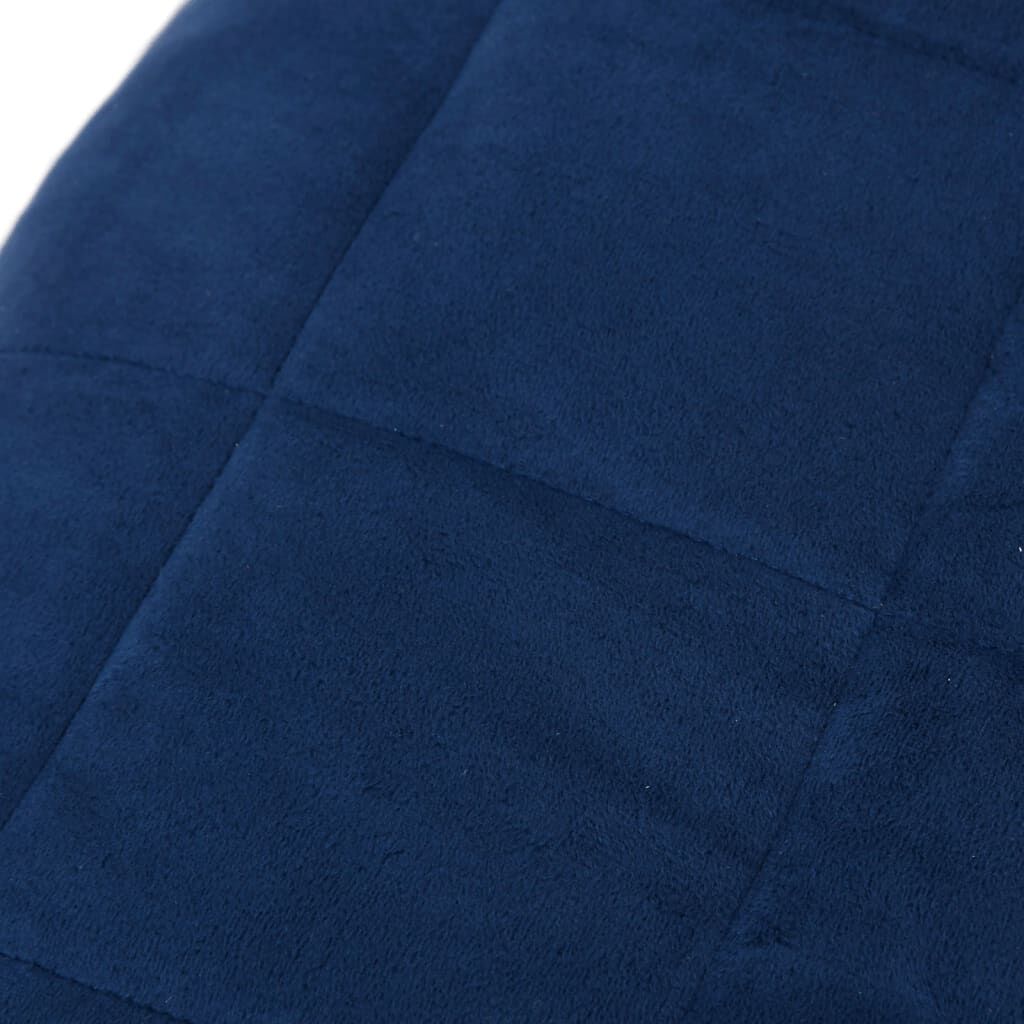Vidaxl Manta Con Peso Tela Azul 152x203 Cm 11 Kg_3
