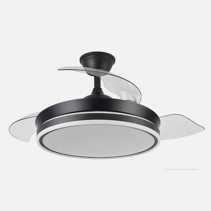 Ventilador Dc Bayomo Negro 72w 6120lm 91d 3asp.desplegables 3000-4000-6000k Remoto, Temporizador, Memoria_3