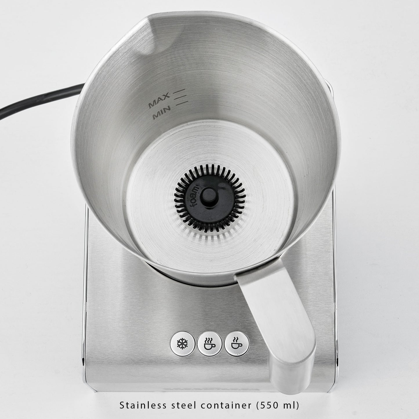 Espumador De Leche Automático, Acero Inoxidable, Calentamiento Integrado, Adecuado Chocolate Proficook Pc-ms1032, Plata_3