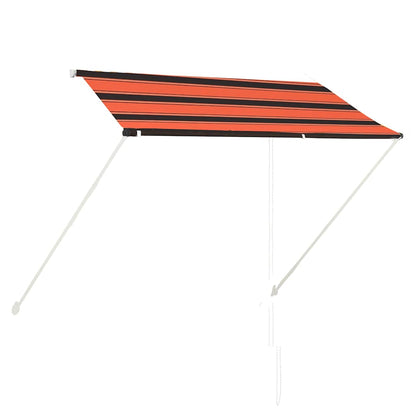 Toldo Retráctil Naranja Y Marrón 250x150 Cm_1