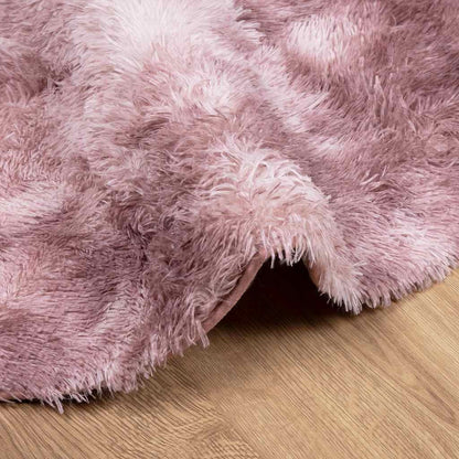 Vidaxl Alfombra De Pelo Largo Navarra Rosa Polvoriento 160x160 Cm_4