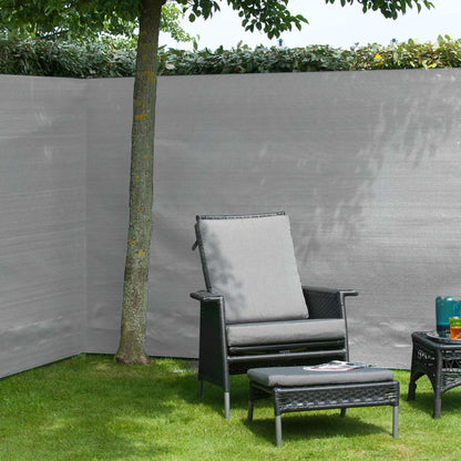 Nature Malla De Ocultación De Jardín Pe Gris 1,5x5 M / Vetonek_2