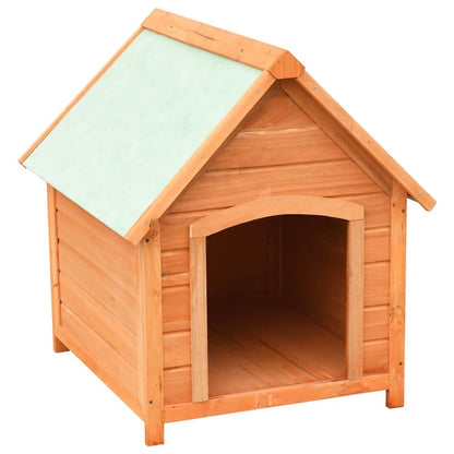 Vidaxl Caseta Para Perros Madera Maciza Pino Y Abeto 72x85x82 Cm_1