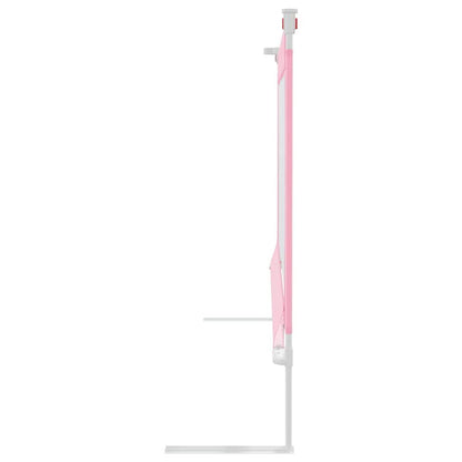 Vidaxl Barandilla De Seguridad Cama De Niño Rosa Tela 100x25 Cm_3