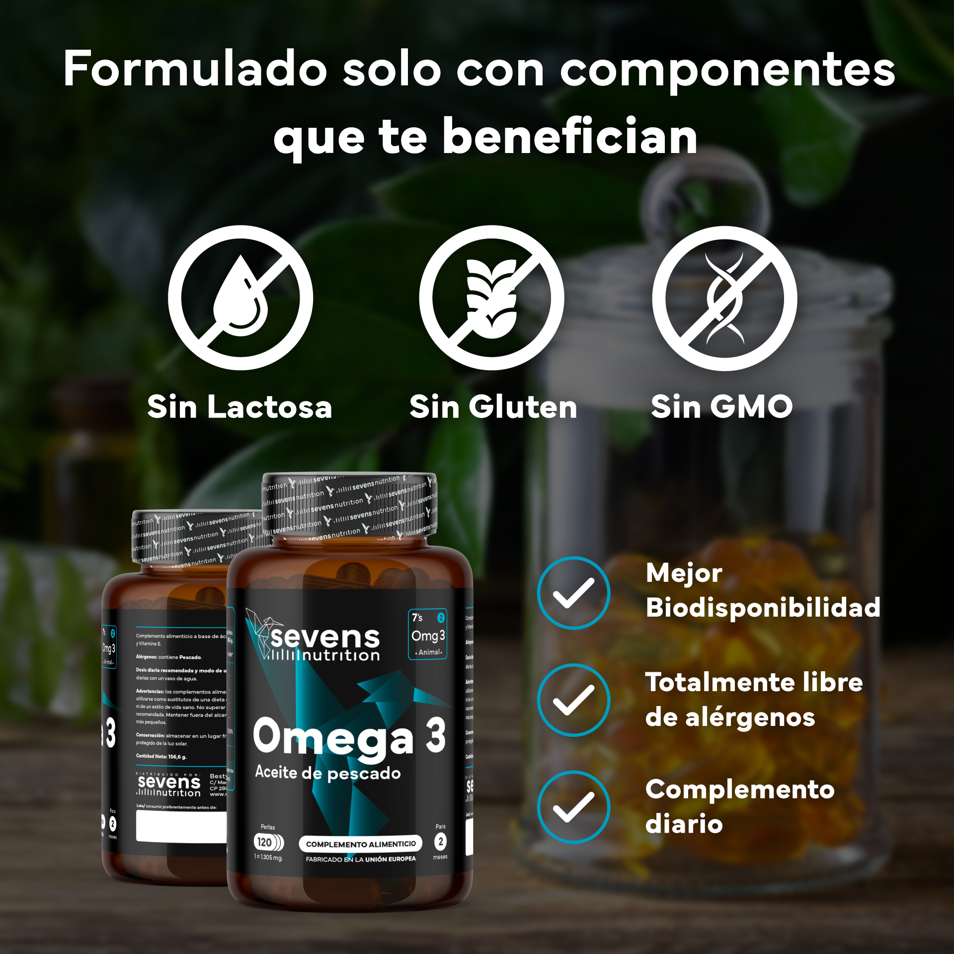 Omega 3 Sevens Nutrition. Apoyo Para Corazón Y Cerebro.