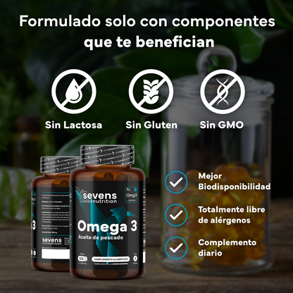 Omega 3 Sevens Nutrition. Apoyo Para Corazón Y Cerebro.
