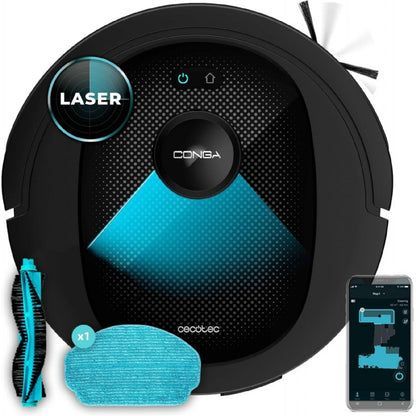 Cecotec Robot Aspirador Conga 7490 Titanium Ultimate X-treme X Con Tecnología De Navegación Láser Limpieza 4 En 1 3000 P_0