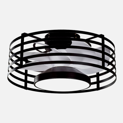 Ventilador 22w Dc Xaloc Negro 7aspas Blancas 6vel 3000-4000-6500 28x57,8x57,8cm C/remoto, Memoria Y Temporizador_2