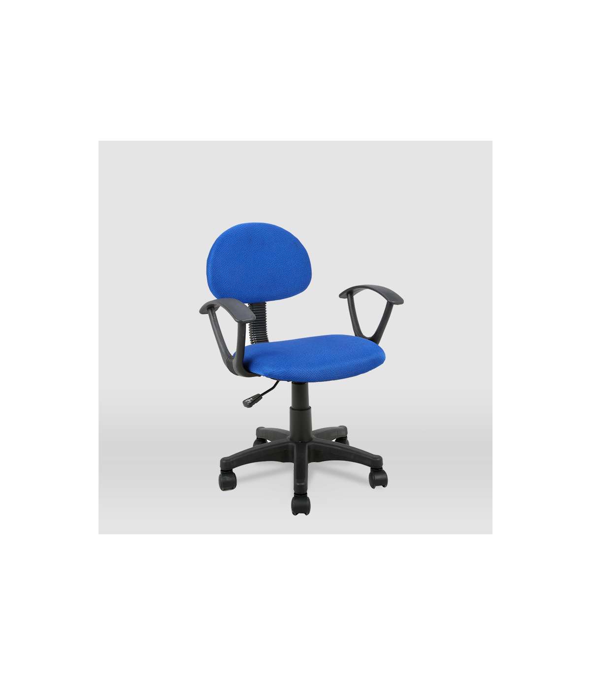 Silla De Oficina Leyre Acabado Azul, Alto: 80.5/92.5 Ancho: 55. Fondo: 58,5_1