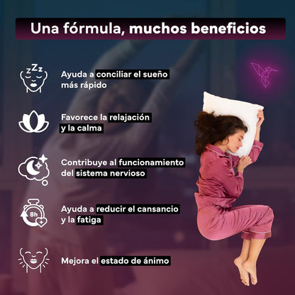 Melatonina Gummies con Pasiflora Manzanilla Melisa y Vitamina B6 Sin Azúcar Sevens Nutrition 60 gummies