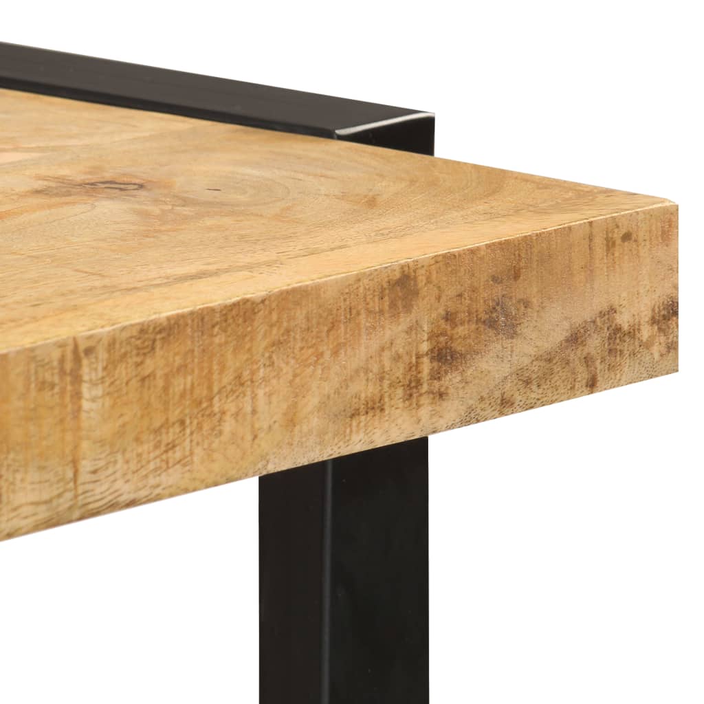 Mesa De Bar Madera Maciza De Mango Rugosa 120x40x101 Cm_3
