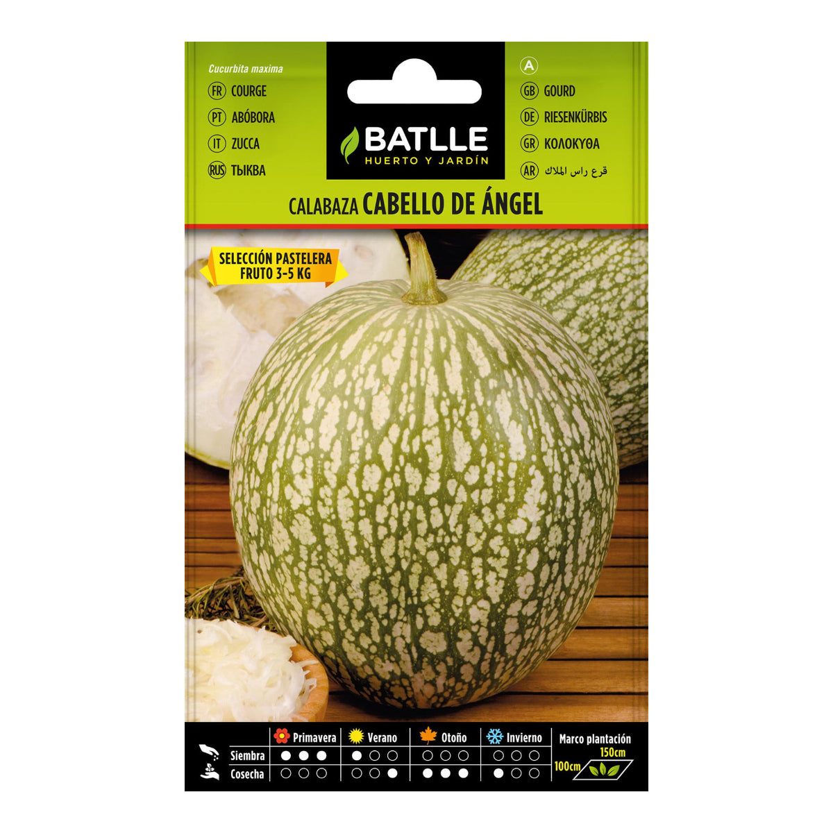 Semillas de Calabaza Cabello de ángel sel. Pastelera Batlle