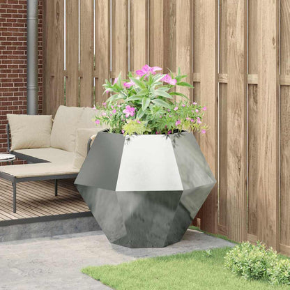 Jardinera Plateado 100 X 100 X 80 Cm Acero Galvanizado_3