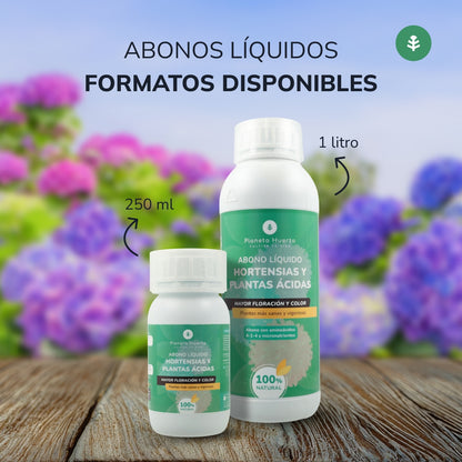 Abono Líquido Hortensias y Plantas Ácidas Planeta Huerto 1 l