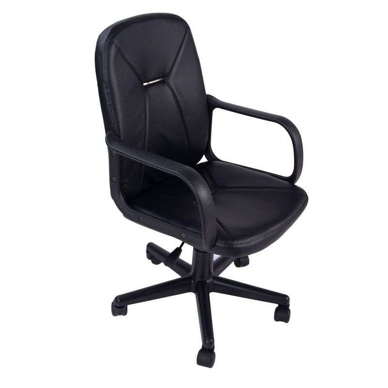 Silla De Oficina Génesis Tapizado, Negro, 55 X 87-96 X 45_2