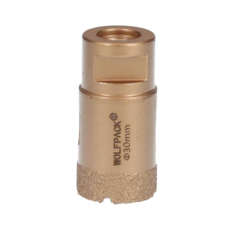 Corona Diamante Para Amoladora Ø 30 Mm. Conexión Rosca M14. Corte Seco