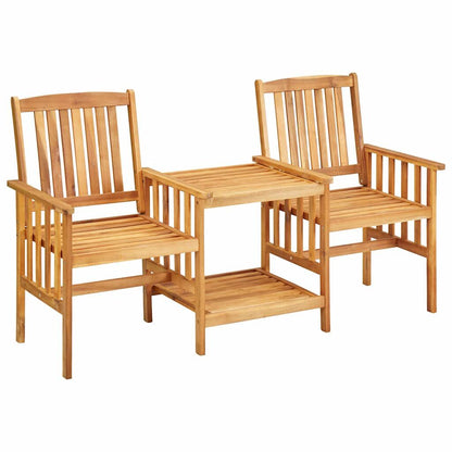Vidaxl Sillas Y Mesita De Jardín Con Cojines Madera Maciza Acacia_1