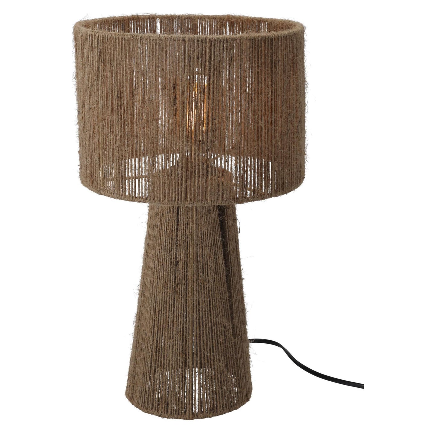 Well Home Lámpara De Mesa En Yute Natural Ø27x45cm_0