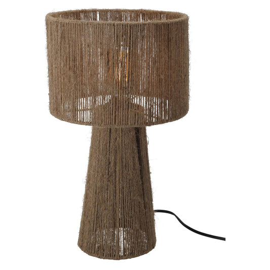 Well Home Lámpara De Mesa En Yute Natural Ø27x45cm_0