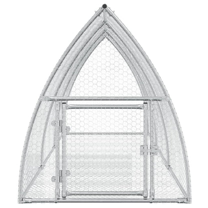 Vidaxl Conejera Acero Galvanizado Plateado 300x105x120 Cm_4