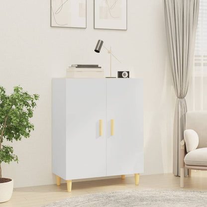 Aparador De Madera Contrachapada Blanco Brillante 70x34x90 Cm / Vetonek_3