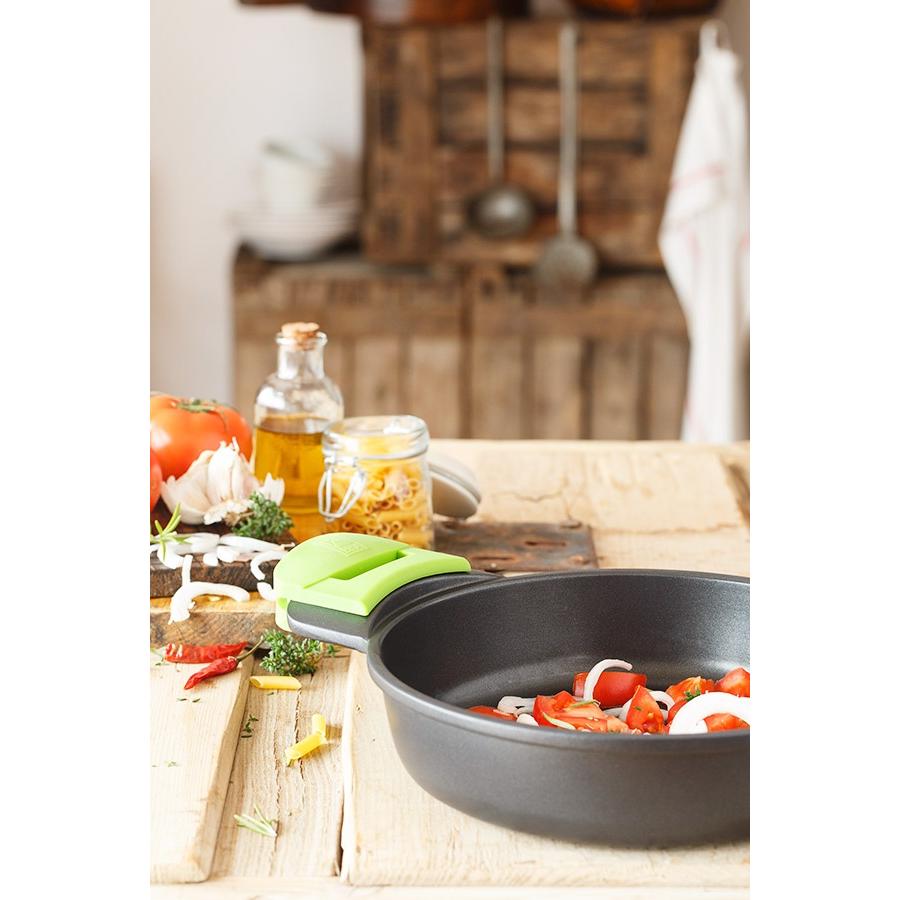 Cacerola baja ECO+ con tapa aluminio fundido Bra Prior 36 cm