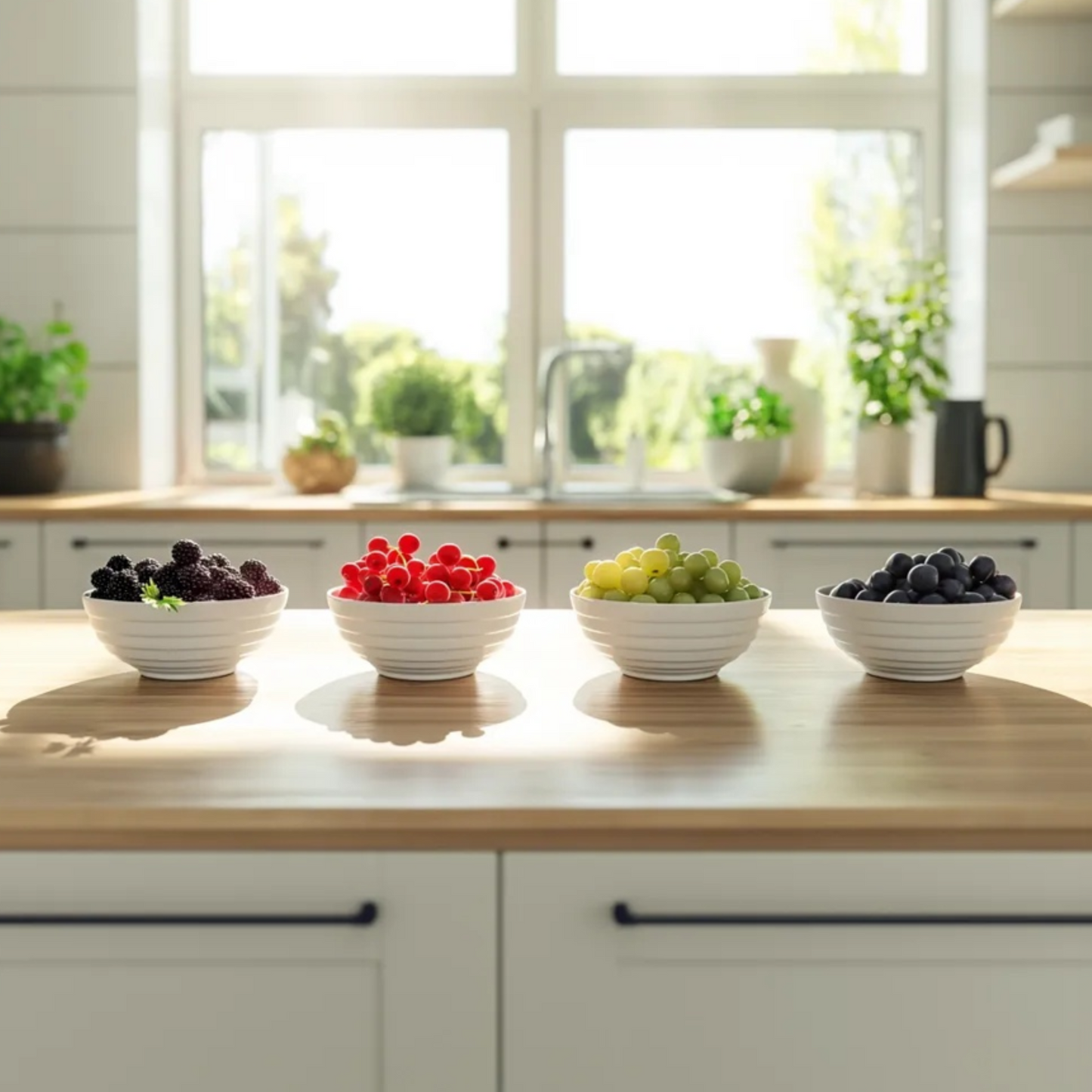 Mezcla De Bayas - 8 Pzs - Rubus Rubrum Uva Fructosus - Altura 25-40cm - ⌀9cm