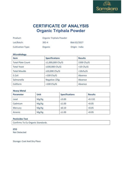 Triphala En Polvo Bio - 250g_1