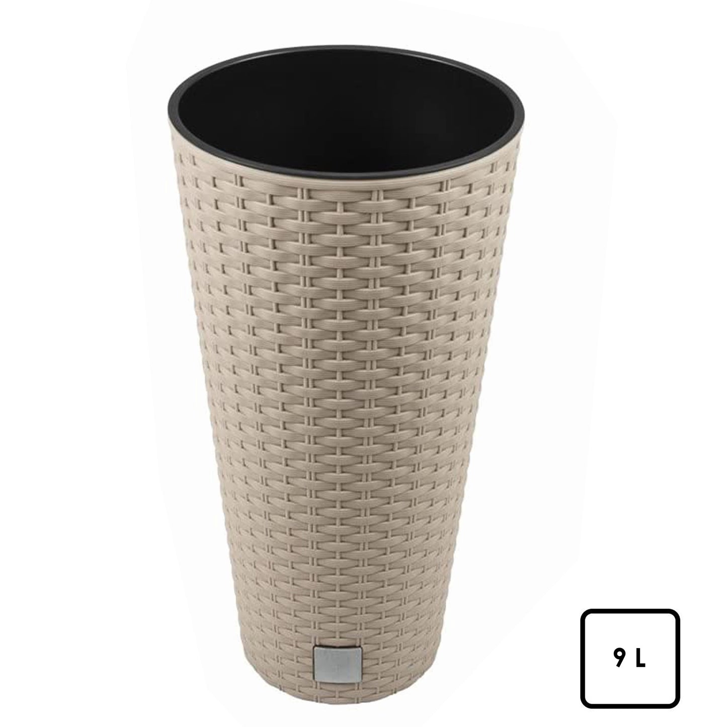 Maceta Rato De 15,5 Litros Con Inserto 25 X 25 X 47,6 Cm En Color Mocca_3