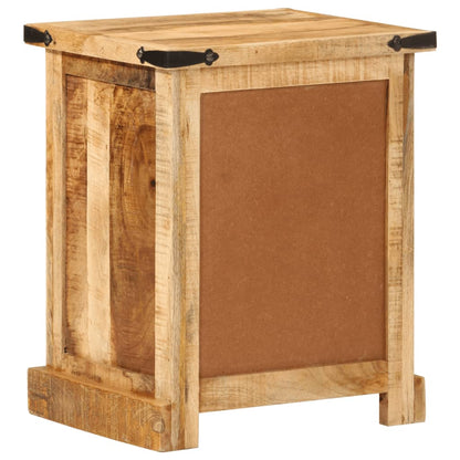Mesita De Noche Madera Maciza De Mango 40x35x50 Cm_3