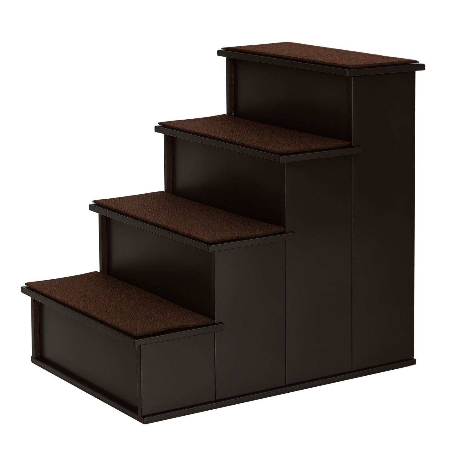 Pawhut Escalera Para Perros De 4 Peldaños Con Acolchados 40x59x54,2 Cm Marrón_0
