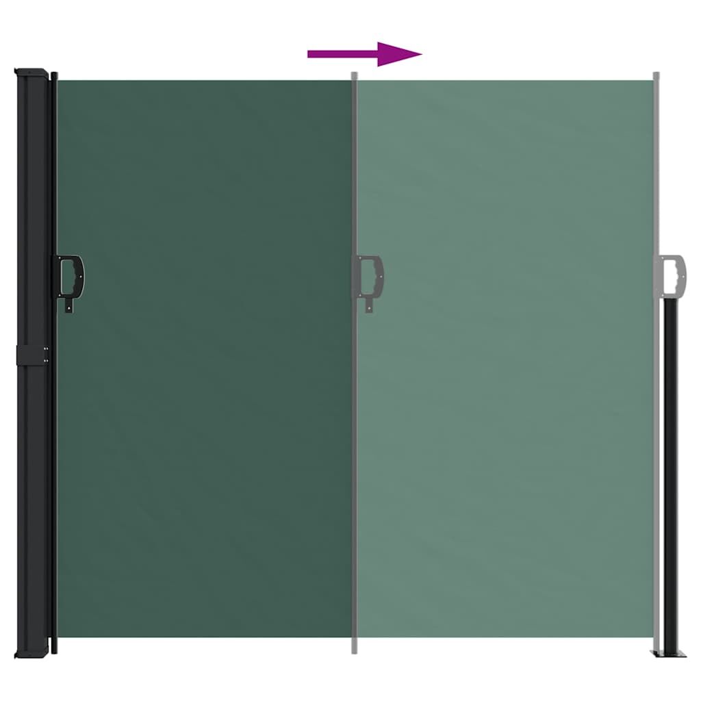 Vidaxl Toldo Lateral Retráctil Verde Oscuro 180x600 Cm_4