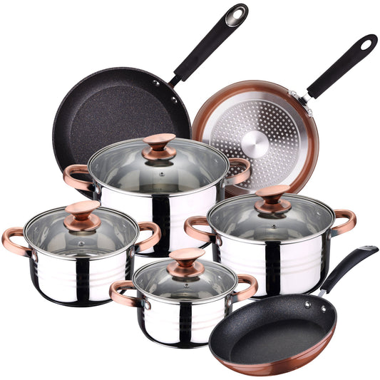 Set Bateria 8 Piezas Sip + Set 3 Sartenes Sip Moma 20/24/28_0