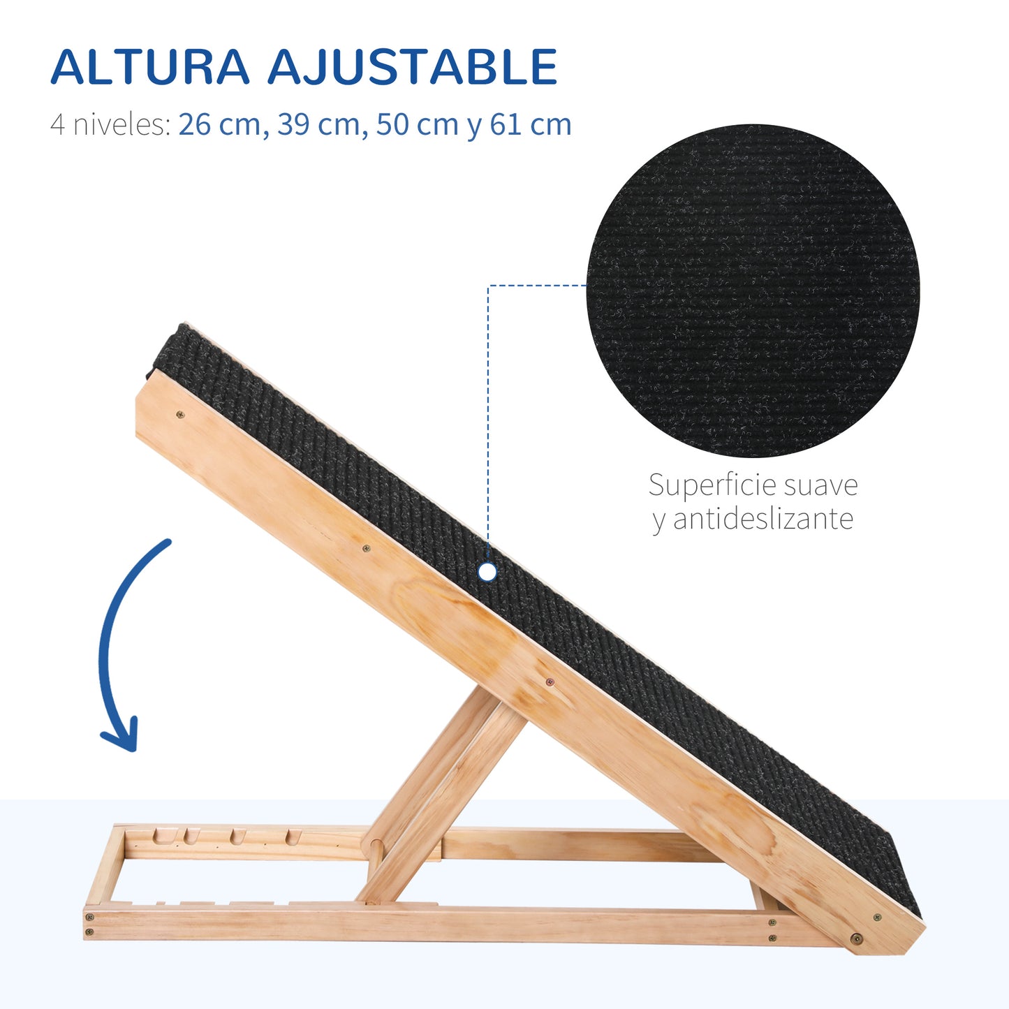 Pawhut Conjunto Para Mascotas 87-135x85-120 Cm 90x40x61 Cm Negro Y Natural_5