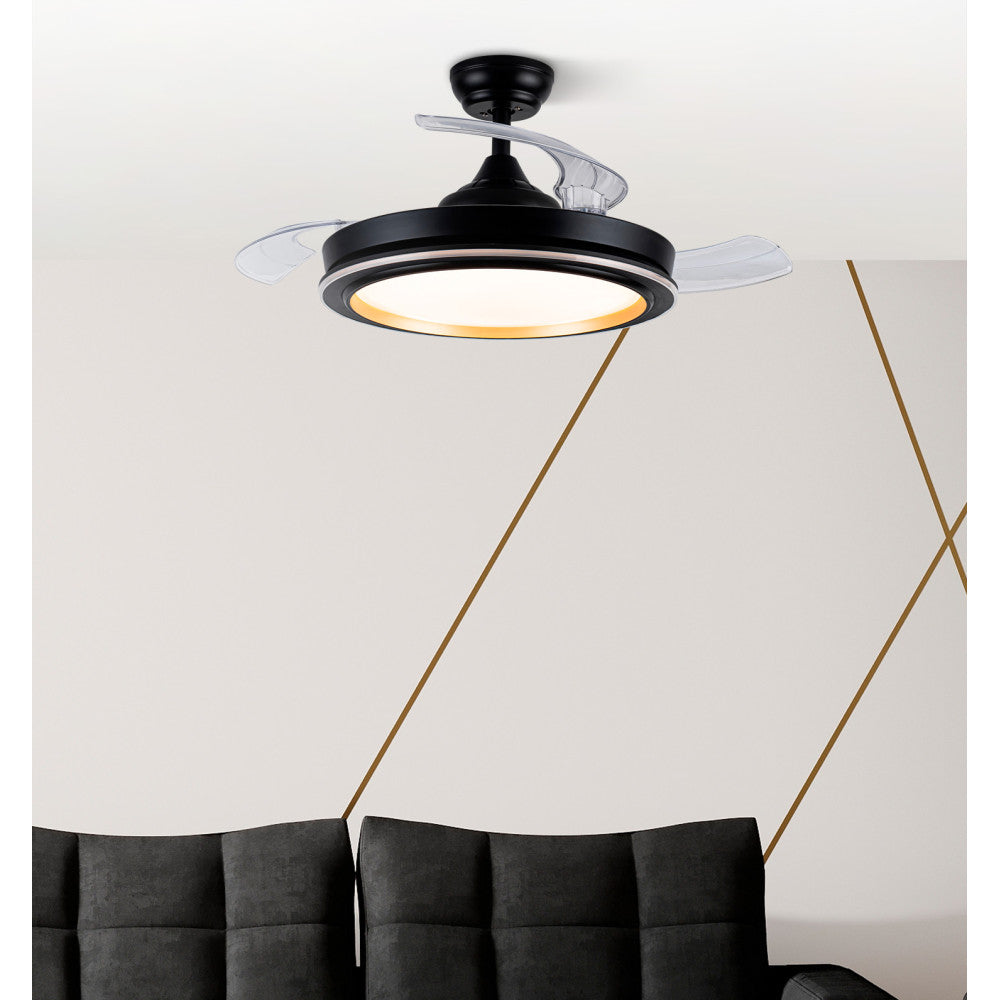 Ventilador Dc Picolo 72w 6226lm Negro/oro 3 Aspas Desp. 106d 3000-4000-6500k Remoto, Memoria_2