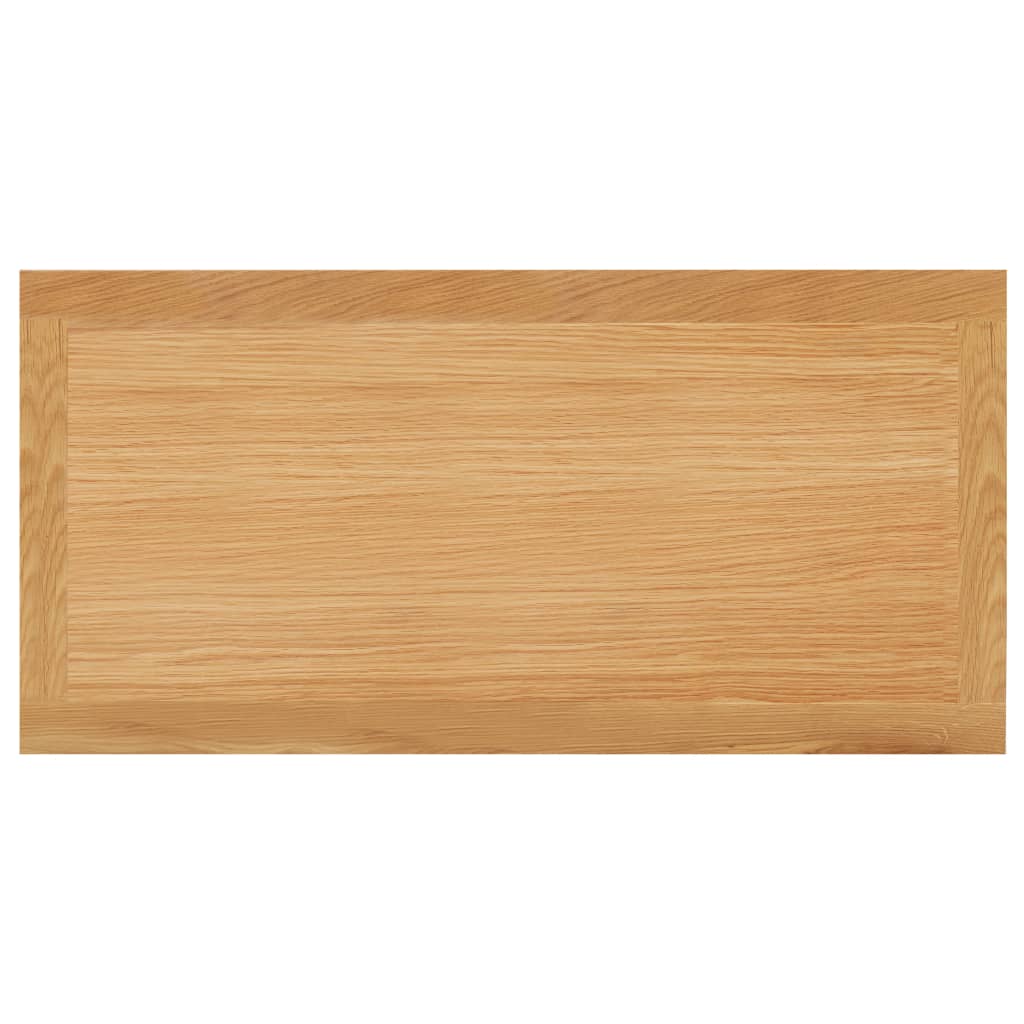 Mesa De Centro De Madera Maciza De Roble 110x55x40 Cm_2