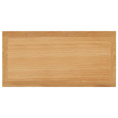 Mesa De Centro De Madera Maciza De Roble 110x55x40 Cm_2