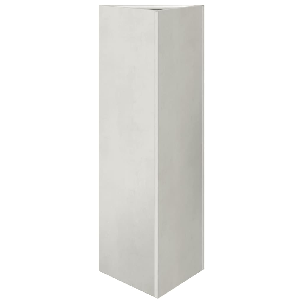 Jardinera Trianngular De Acero Inoxidable 30x26x75 Cm_0