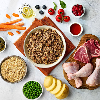 Naturo Comida Humeda Perro Pollo Cordero Arroz Y Veg 400g X 7 Tarrinas_1