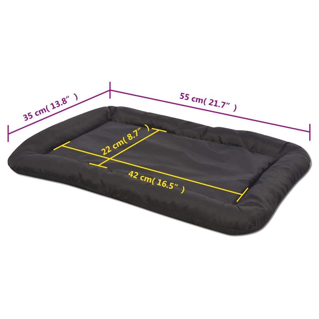 Vidaxl Colchón Para Perro Tamaño M Negro_4