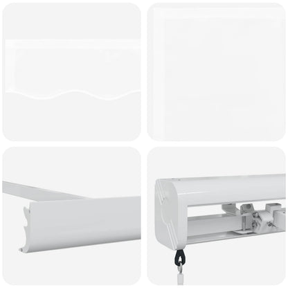 Toldo Retráctil Blanco 350 X 250 Cm Lona Y Aluminio_3