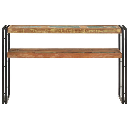 Mesa Consola De Madera Maciza Reciclada 120x30x75 Cm_0