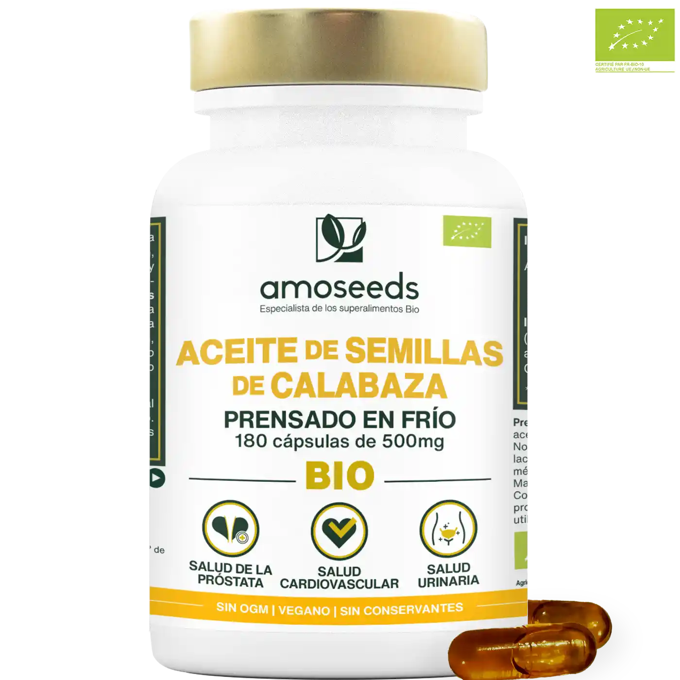 Aceite De Semillas De Calabaza Bio | 180 Cápsulas_0