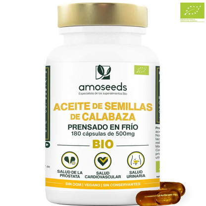 Aceite De Semillas De Calabaza Bio | 180 Cápsulas_0
