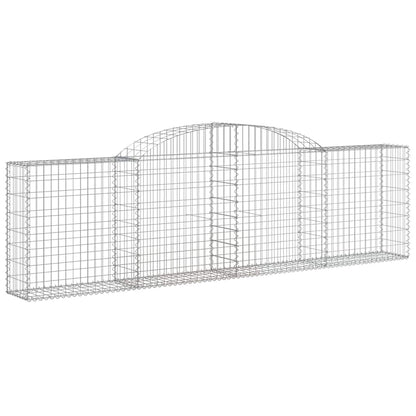 Cestas De Gaviones 12 Uds Forma De Arco Hierro 300x30x80/100 Cm_2