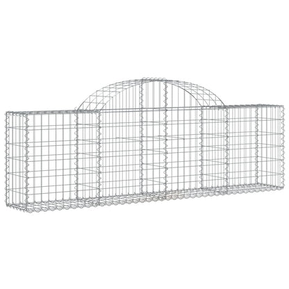 Cestas De Gaviones 50 Uds Forma De Arco Hierro 200x30x60/80 Cm_2