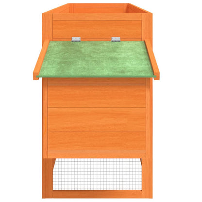 Vidaxl Gallinero Madera Maciza De Pino Marrón 204x50x84 Cm_5
