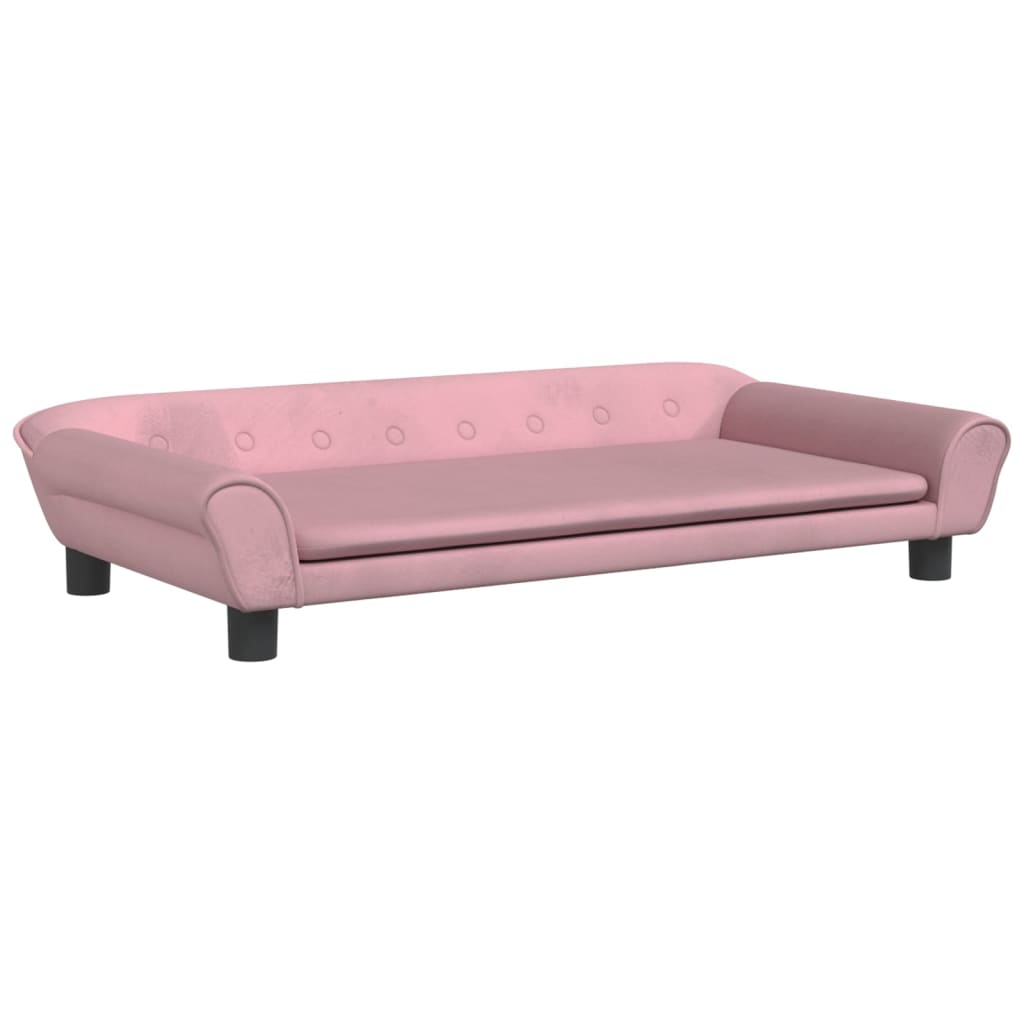 Cama Para Perros De Terciopelo Rosa 100x50x21 Cm / Vetonek_2