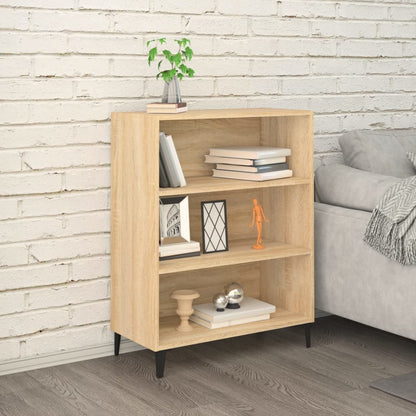 Aparador De Madera Contrachapada Roble Sonoma 69,5x32,5x90 Cm / Vetonek_5