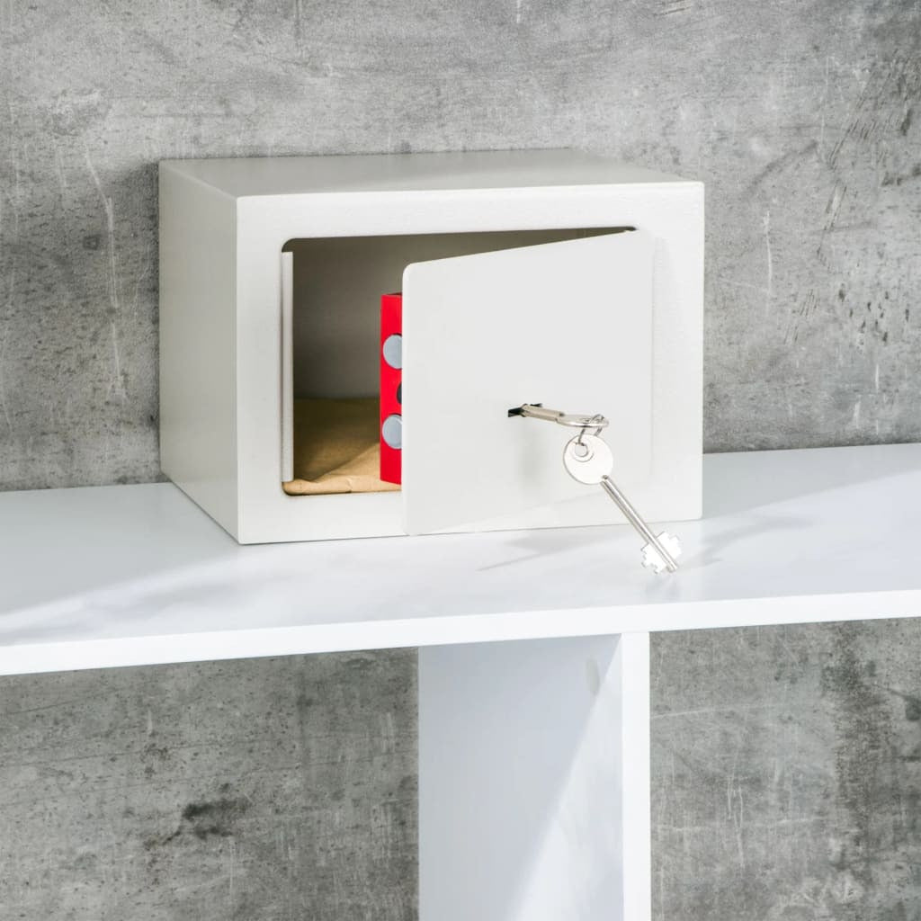 Hi Caja Fuerte De Hotel Con 2 Llaves Acero Blanco 23x17x17 Cm_1